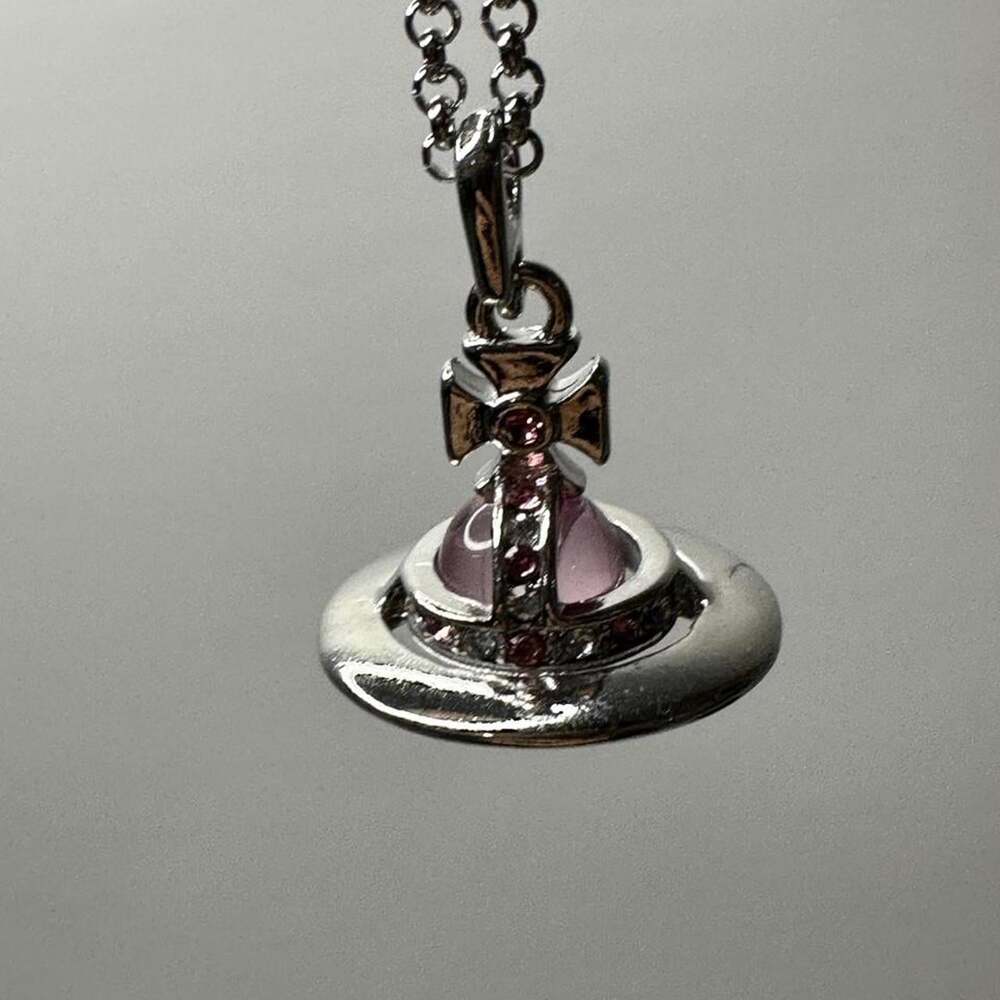 Vivienne Westwood Pink Cross Pendant B 84 C